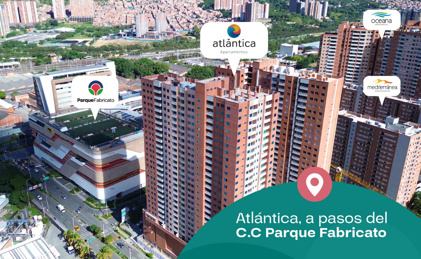 Vista de referencia de Atlántica y su entorno.